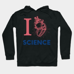 I Love Heart Science Heart Hoodie